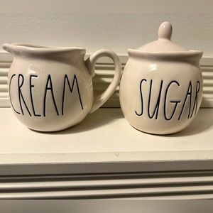 Rae Dunn cream and sugar